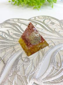 六芒星 オルゴナイト ピラミッド (シトリン)