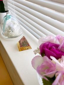 六芒星 オルゴナイト ピラミッド (シトリン)