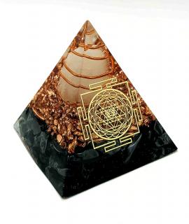 オルゴナイト ピラミッド ヤントラ 風水 置物 オブジェ (テラヘルツ)