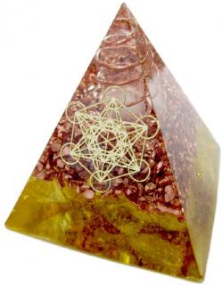 オルゴナイト ピラミッド メタトロンキューブ 幾何学模様  置物