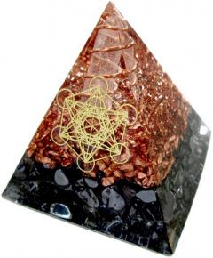 オルゴナイト ピラミッド メタトロンキューブ 幾何学模様  置物