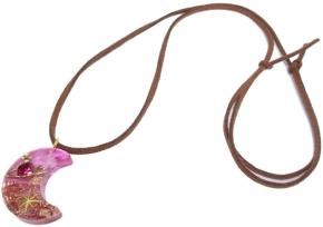 三日月 星 オルゴナイト ペンダント バックチャーム 2WAY