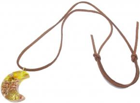 三日月 星 オルゴナイト ペンダント バックチャーム 2WAY