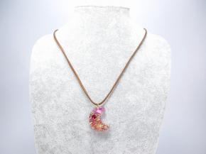 三日月 星 オルゴナイト ペンダント バックチャーム 2WAY