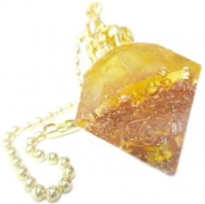 オルゴナイト プリンセス ダイヤモンド ネックレス キーホルダー