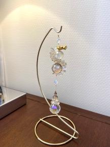 ドラゴン サンキャッチャー スタンド 付き (ゴールド)
