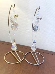 ドラゴン サンキャッチャー スタンド 付き (ゴールド)